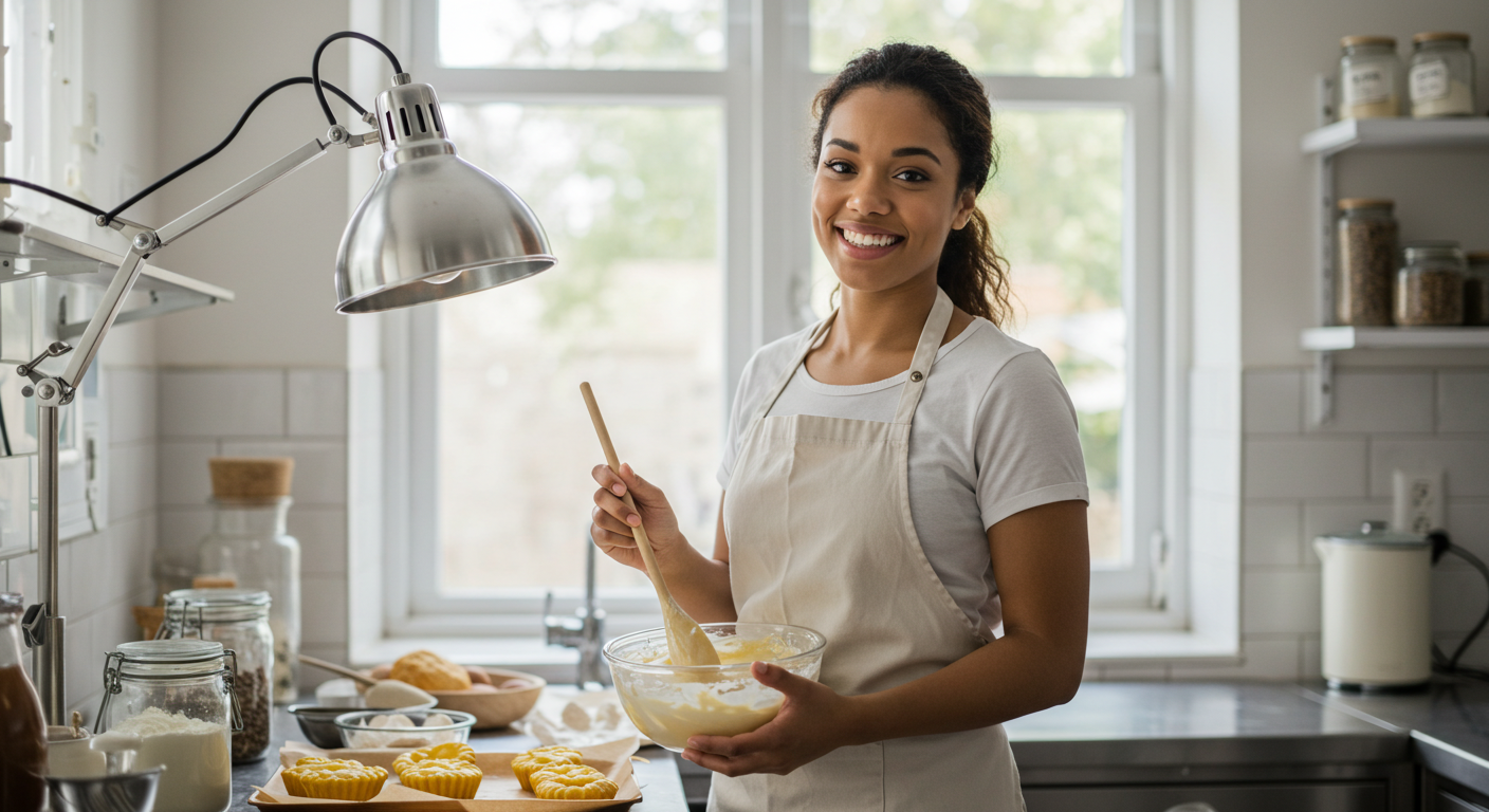 Baker mixing ingredients